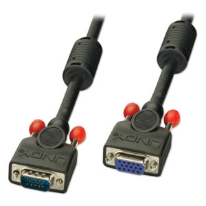 Lindy 0.25m Premium SVGA Monitor Extension Cable, Black