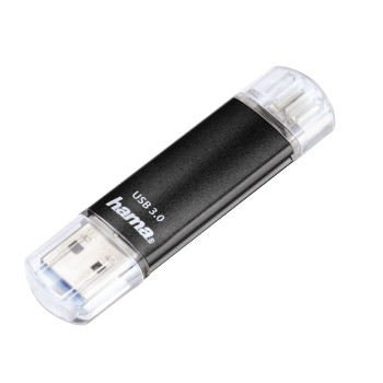 26988062-5671.jpg Hama Laeta Twin USB Flash Drive, USB 3.0, 128 GB, 40 MB/s, black