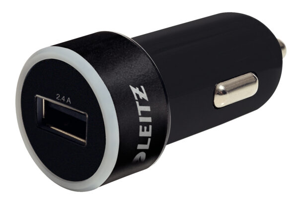 Leitz 62210095 mobile device charger Mobile phone, MP3, Smartphone, Tablet Black Cigar lighter Auto