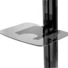 Peerless ACC-GS1 multimedia cart accessory Black Tempered glass Shelf