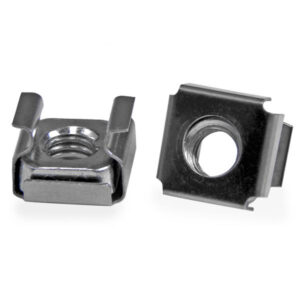 StarTech.com 100-Pack M6 Cage Nuts and Installation Tool for 19" or 10" Server Racks, Cabinets and Enclosures, Silver - TAA