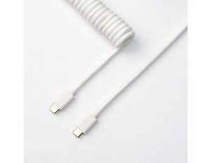 Keychron Coiled Aviator Cable -näppäimistön kierrekaapeli, valkoinen – Verkkokauppa.com