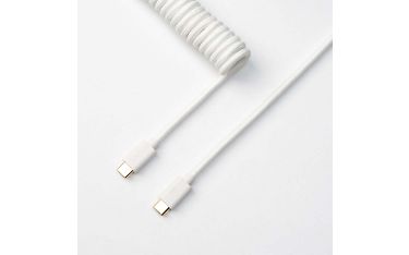 Keychron Coiled Aviator Cable -näppäimistön kierrekaapeli, valkoinen – Verkkokauppa.com