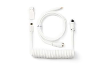Keychron Coiled Aviator Cable -näppäimistön kierrekaapeli, valkoinen – Verkkokauppa.com