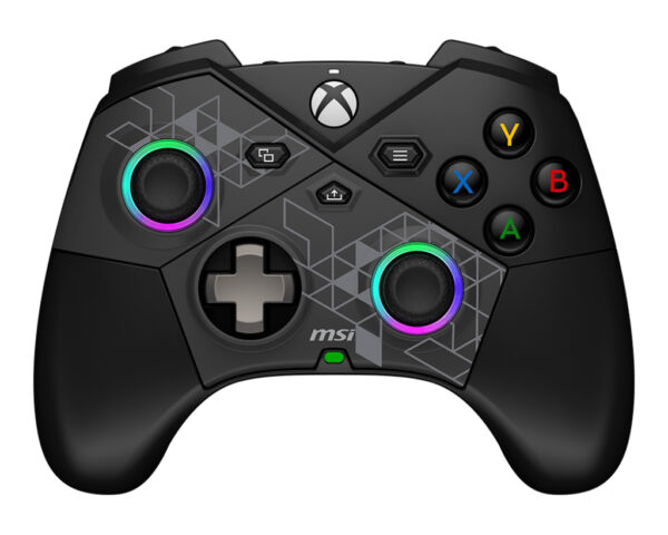 2a0c112849ef6aec680ecc26f9a1cec791f7b264-1.jpg MSI FORCE PRO W CONTROLLER Black USB 2.0 Gamepad Analogue / Digital Android, PC, Xbox One S, Xbox One X, Xbox Series S, Xbox Series X