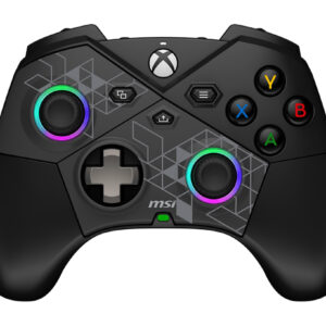 2a0c112849ef6aec680ecc26f9a1cec791f7b264.jpg MSI FORCE PRO W CONTROLLER Black USB 2.0 Gamepad Analogue / Digital Android, PC, Xbox One S, Xbox One X, Xbox Series S, Xbox Series X