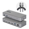 StarTech.com Dual-Monitor USB-C Docking Station, HDMI, 4K 60Hz, 100W Laptop Charging, 1GbE, Driverless, Multi-Monitor Dock For Windows