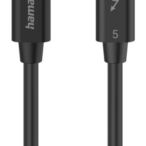 Hama USB-C USB cable USB 3.2 Gen 2 (3.1 Gen 2) 1 m USB C 80 Gbit/s 240 W Black