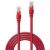 Lindy 7.5m Cat.6 U/UTP Network Cable, Red