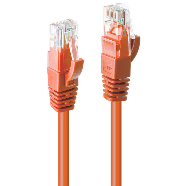 Lindy 5m Cat.6 U/UTP Network Cable, Orange