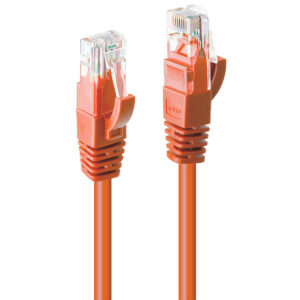 Lindy 15m CAT6 U/UTP Network Cable, Orange