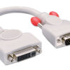 Lindy 0.2m DVI-I Female (Analogue) to VGA Male Adapter Cable