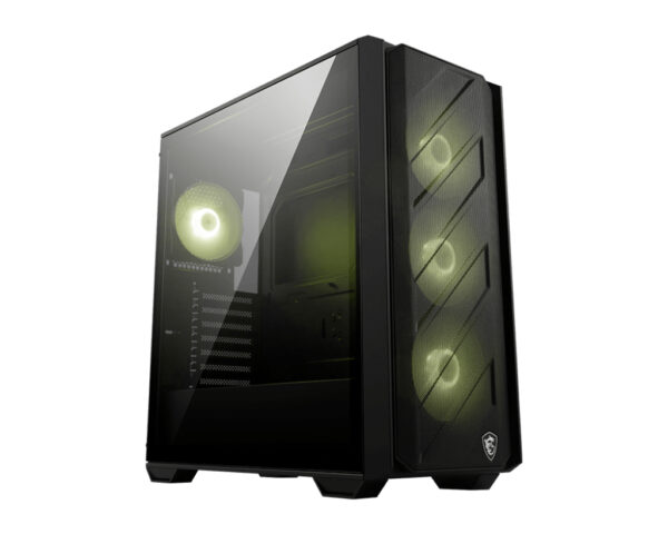 34c99ce798610561a9f6afc0faca4849bf2bc247-1.jpg MSI MAG FORGE 330R AIRFLOW computer case Midi Tower Black, Transparent