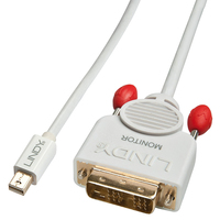 Lindy Mini DisplayPort to DVI-D Cable 5m, white