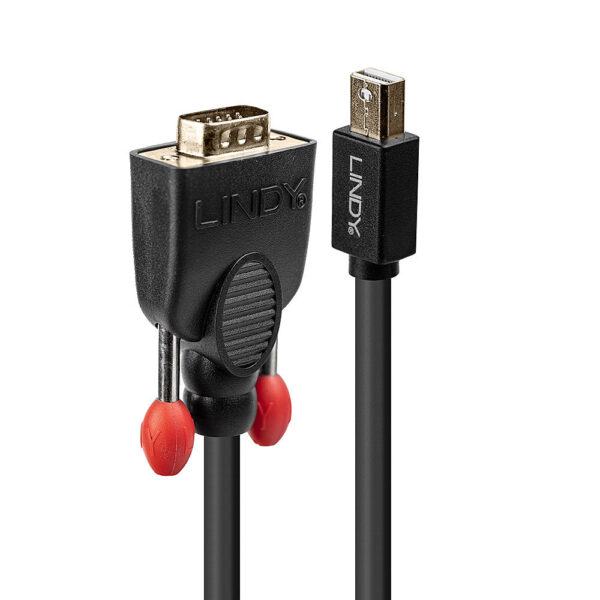 Lindy 5m Mini DisplayPort to VGA Cable, Black