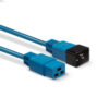 Lindy 3m IEC C19 to C20 Extension Cable, Blue