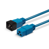Lindy 3m IEC C19 to C20 Extension Cable, Blue