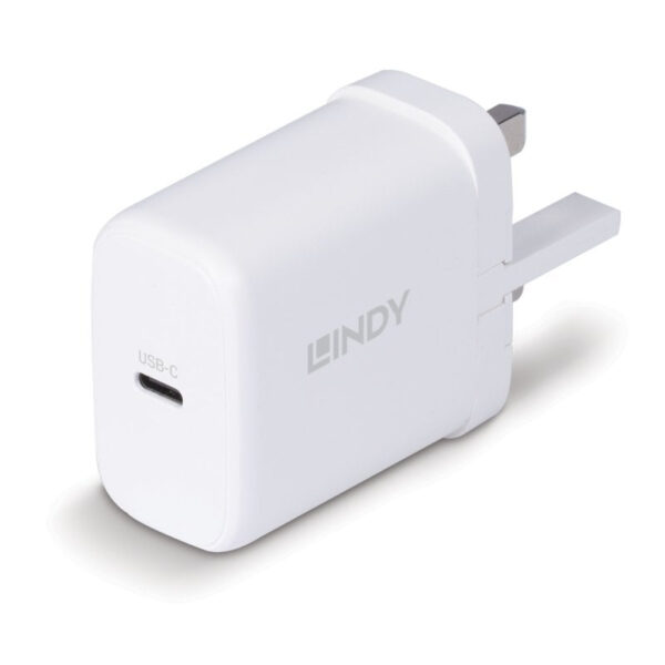 38d357bbd65e2f8ccd6b7952291705756df48d42.jpg Lindy 73427 mobile device charger Universal White AC Fast charging Indoor