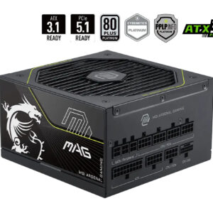 3c91c06f97e2fd3403bc6b6a02c2391b3284f2c1.jpg MSI MAG A1200PLS PCIE5 power supply unit 1200 W 20+4 pin ATX ATX Black