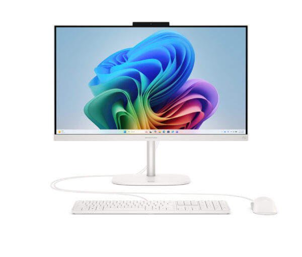 HP OmniStudio All-in-One Desktop Next Gen AI 24-cw0003na PC Copilot+ PC AMD Ryzen™ AI 5 60.5 cm (23.8") 1920 x 1080 pixels 16 GB DDR5-SDRAM 512 GB SSD Windows 11 Home Wi-Fi 6 (802.11ax) White