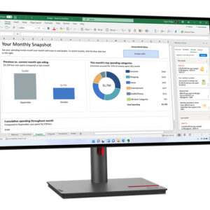 Lenovo ThinkVision P27q-30 computer monitor 68.6 cm (27") 2560 x 1440 pixels LED Black