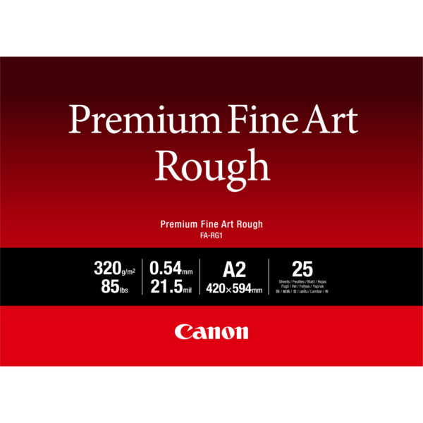 Canon FA-RG1 Premium Fine Art Rough Paper, A2, 25 sheets Canon FA-RG1 Premium Fine Art Rough Paper, A2, 25 sheets