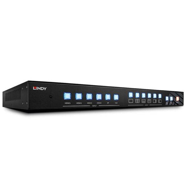 Lindy 6 Port Multi AV to HDMI 2.0 18G Processor Switch