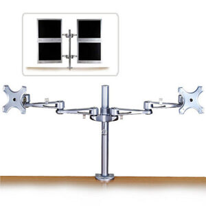 4863904_3079770207.jpg Lindy Dual Adjustable LCD Arms for up to 10kg, Silver