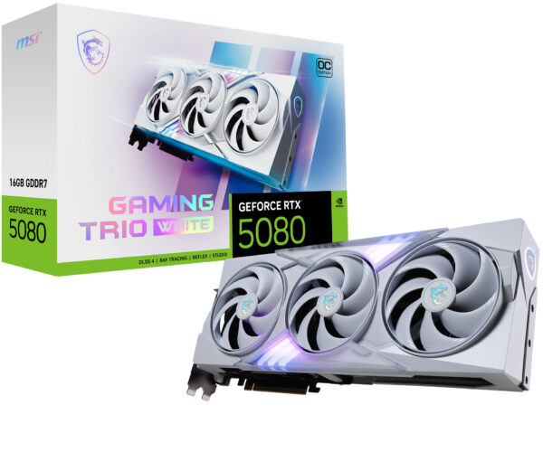 4b3ca0cd9bd1995dd9ff8598e8f10150e538c42a-1.jpg MSI GAMING GEFORCE RTX 5080 16G TRIO OC WHITE graphics card NVIDIA 16 GB GDDR7