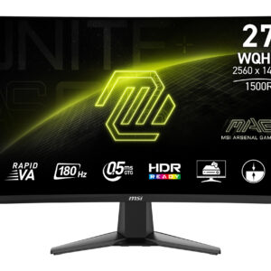 MSI MAG 27CQ6F computer monitor 68.6 cm (27") 2560 x 1440 pixels Quad HD LCD Black