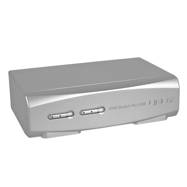 Lindy 2 Port DVI-I Single Link KVM Switch Pro