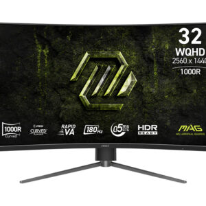 MSI MAG 325CQPF E18 computer monitor 80 cm (31.5") 2560 x 1440 pixels Wide Quad HD Black