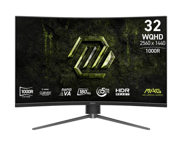 MSI MAG 325CQPF E18 computer monitor 80 cm (31.5") 2560 x 1440 pixels Wide Quad HD Black