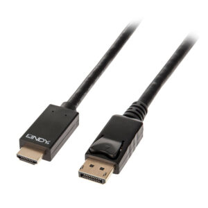 57965257_8131754480.jpg Lindy 41704 video cable adapter 5 m DisplayPort HDMI Type A (Standard) Black