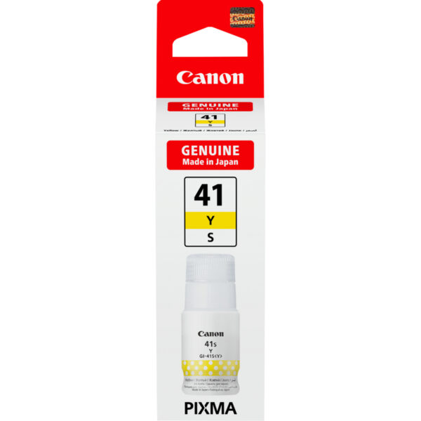 Canon GI-41S Y ink cartridge 1 pc(s) Original Yellow Canon GI-41S Y ink cartridge 1 pc(s) Original Yellow