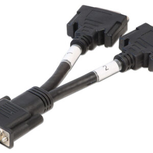 Lindy DMS 59 Male to 2 x DVI-I Female Splitter Cable