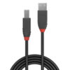 Lindy 0.2m USB 2.0 Type A to B Cable, Anthra Line