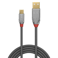 Lindy 1m USB 2.0 Type A to Micro-B Cable, Cromo Line