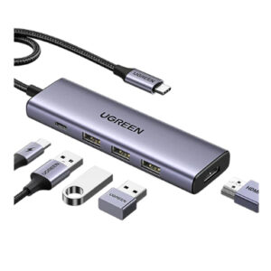 60c140895660e8f6becb18013146ea57e067de08.jpg Ugreen 15597 interface hub USB Type-C 5000 Mbit/s Grey
