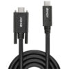 Lindy Dual Screw USB cable USB 3.2 Gen 2 (3.1 Gen 2) 1 m USB C Black