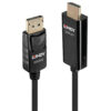 Lindy 40916 video cable adapter 2 m HDMI Type A (Standard) DisplayPort Black