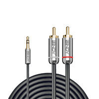 Lindy 2m 3.5mm to Phono Audio Cable, Cromo Line