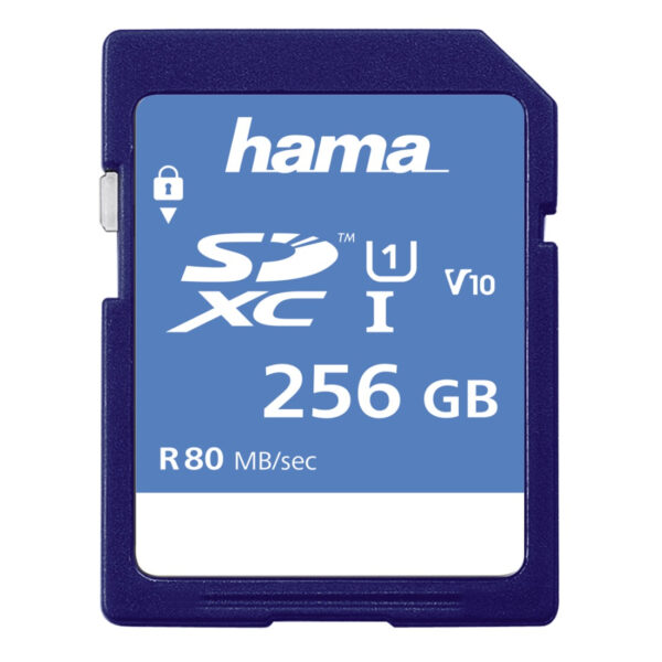 Hama SDXC 256GB Class 10 UHS-I 90MB/s, blue