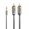Lindy 5m 3.5mm to Phono Audio Cable, Cromo Line