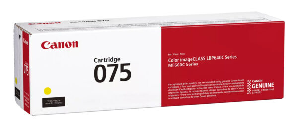 Canon 075 toner cartridge 1 pc(s) Original Yellow