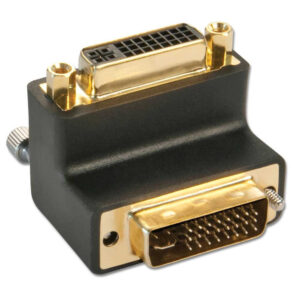 6385024_8750500535.jpg Lindy DVI-I Male to DVI-I Female 90° Adapter Up