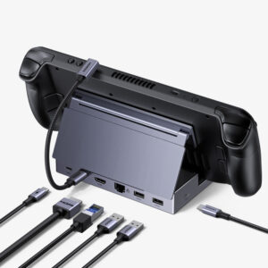 6a23eeeb067e29fb0a0ce3a79b7b78a804883833.jpg Ugreen CM800 6-IN-1 USB-C DOCKING STATION Grey