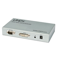 Lindy 300m Fibre Optic DVI-D Single Link, RS232 Extender