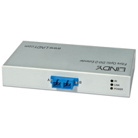 Lindy 300m Fibre Optic DVI-D Single Link, RS232 Extender