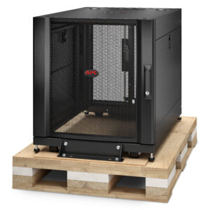 APC NetShelter SX, Server Rack Enclosure, 12U, Shock Packaging, Black, 658H x 600W x 900D mm
